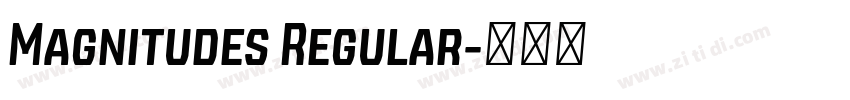 Magnitudes Regular字体转换